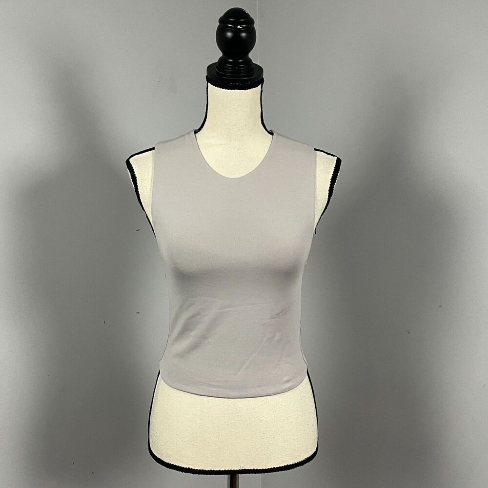 Babaton Aritzia Contour Muscle Tank Stone Gray Women's Medium